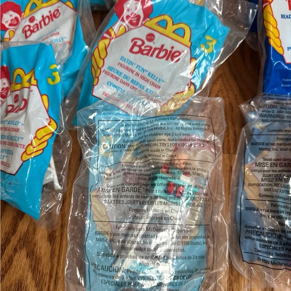 Vintage Barbie McDonald’s Happy Meal Toys Collection NIP - Picture 2 of 4